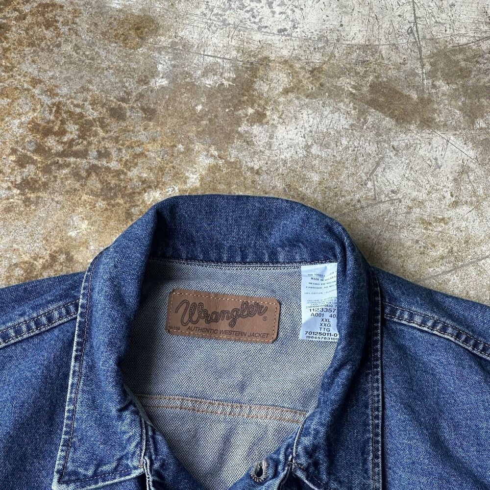 Wrangler Cowboy Cut Denim Jacket XXL Stonewash Western Trucker NWT - Picture 4 of 6